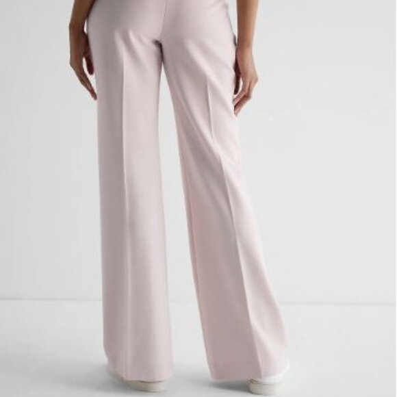 NWT Express Super High Waisted Pintuck Flare Trouser Pant - Picture 3 of 3